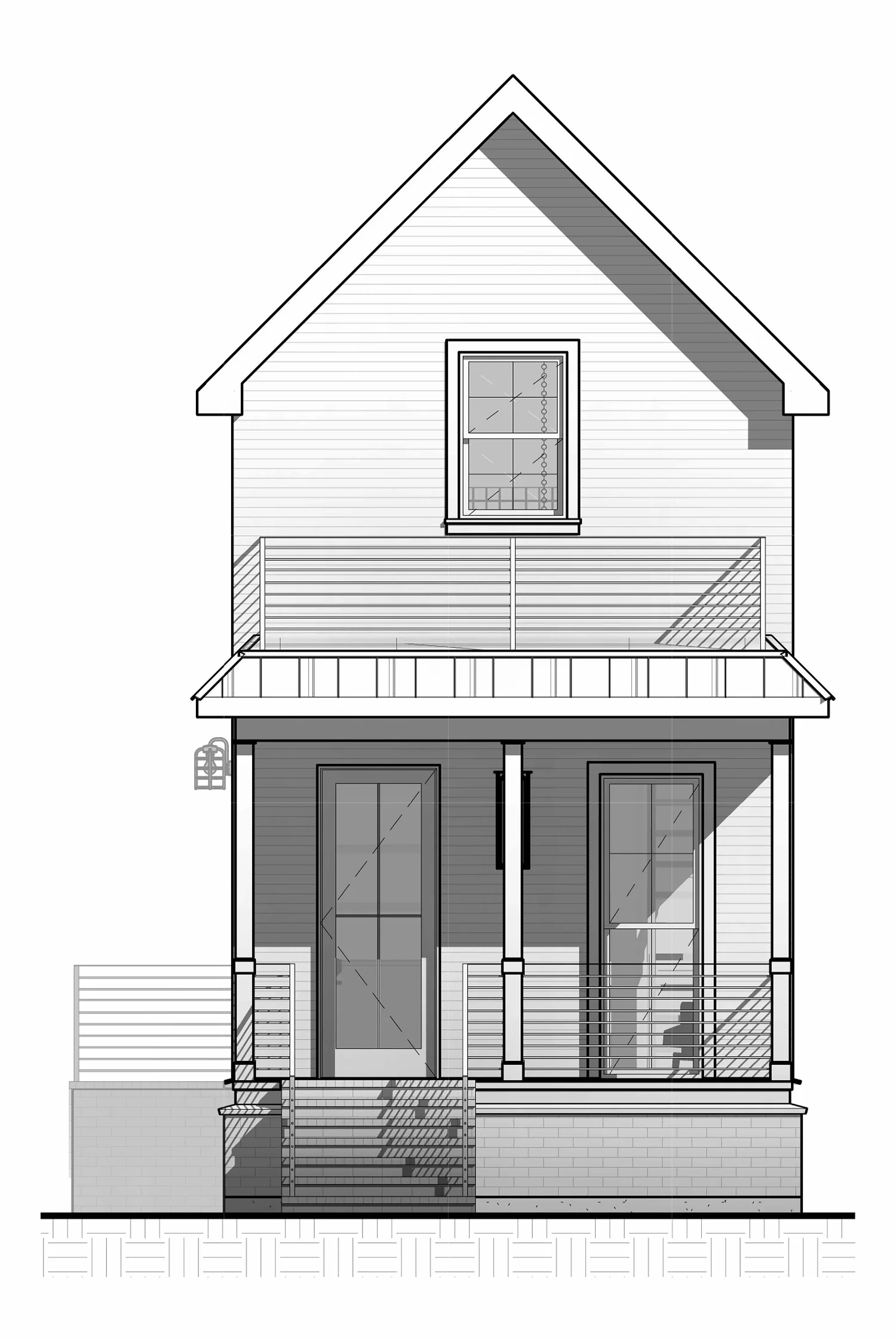 Architectural Drafting Services | Front Elevation
